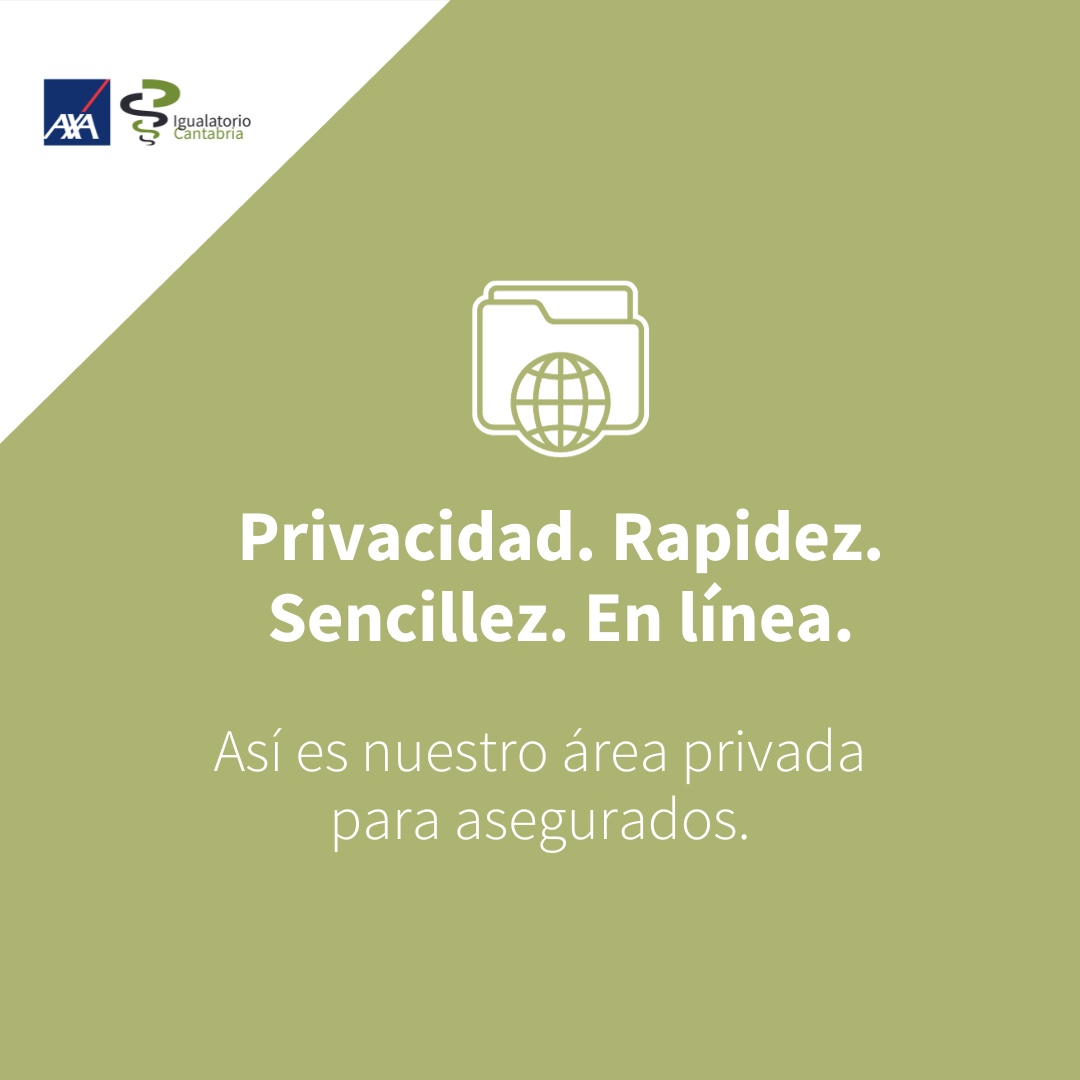 Accede al área privada de asegurados para gestionar todo de forma rápida y sencilla en línea.💻
Entra y descúbrelo.

#SomosAXAIgualatorio #JuntosSomosMejores