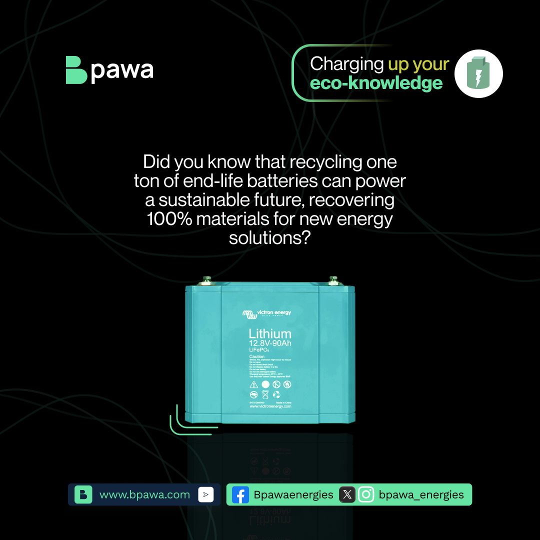 List your end-life batteries today!

Join the green revolution, one battery at a time!

 #BatteryEcoFacts #SustainableLiving #bpawaenergies #ecoconsciousliving #renewableenergy #endlifebatteries #cleanenergymarketplace