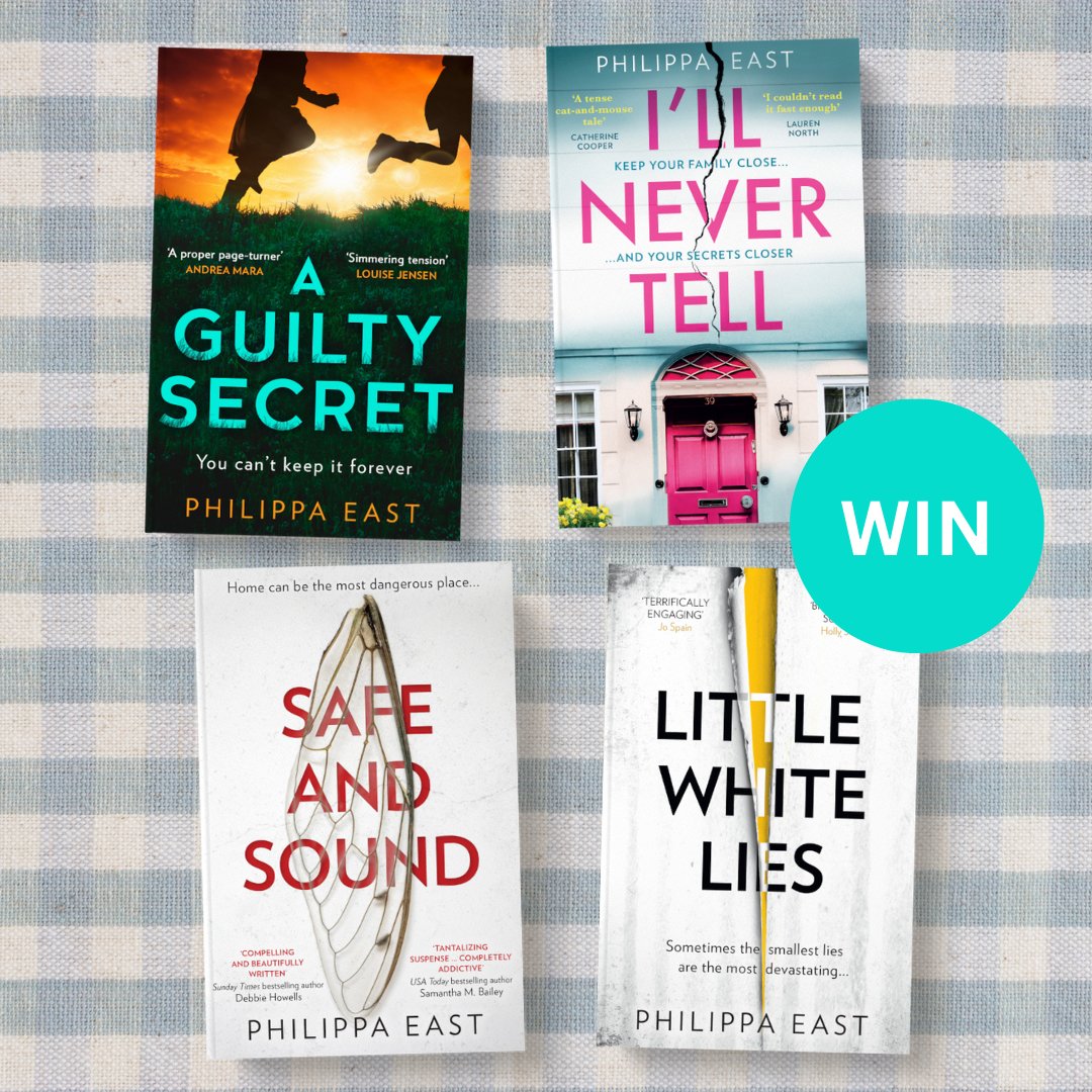 To celebrate today's publication of #AGuiltySecret, we're giving you the chance to WIN a @philippa_east reading bundle! To enter, simpy retweet and follow us. Good luck! UK only. Ends 23:59 22/01/24. T&Cs: ow.ly/1eus50QqVVn