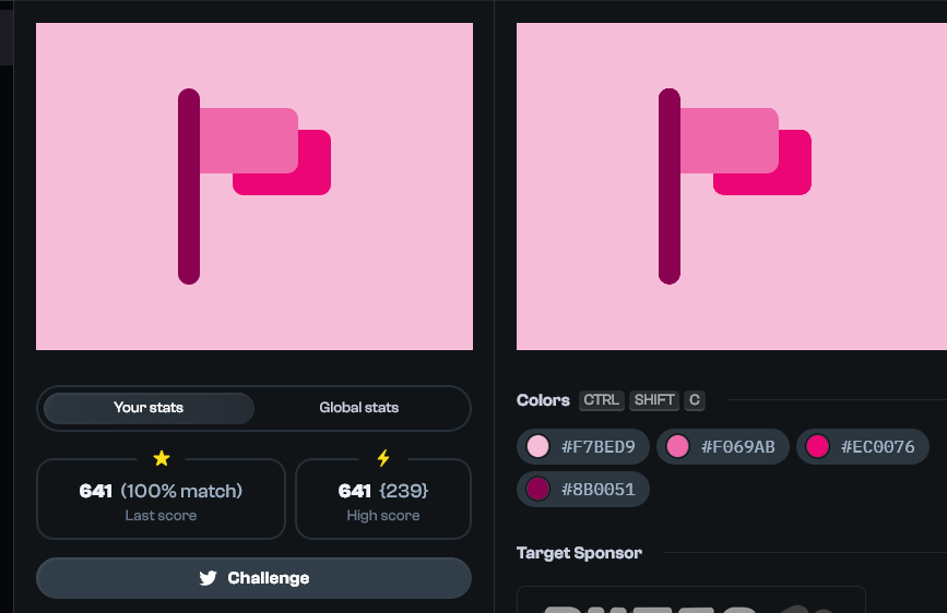 DejanSheki's tweet image. {⚔️} Day 17 of #CSSBattleDaily streak: Jan 18 — 641 score / 239 chars cssbattle.dev/play/Gz1iMW1Yi… via @css_battle