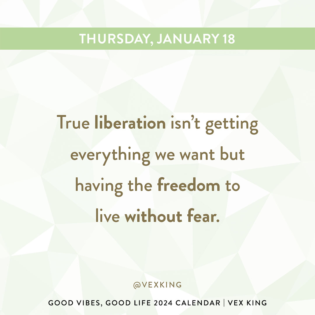 Here’s your vibe of the day from Vex King 🙌 Need more good vibes in 2024? Order the Good Vibes, Good Life 2024 calendar here: hayhs.com/gvglc2024_pp_c…