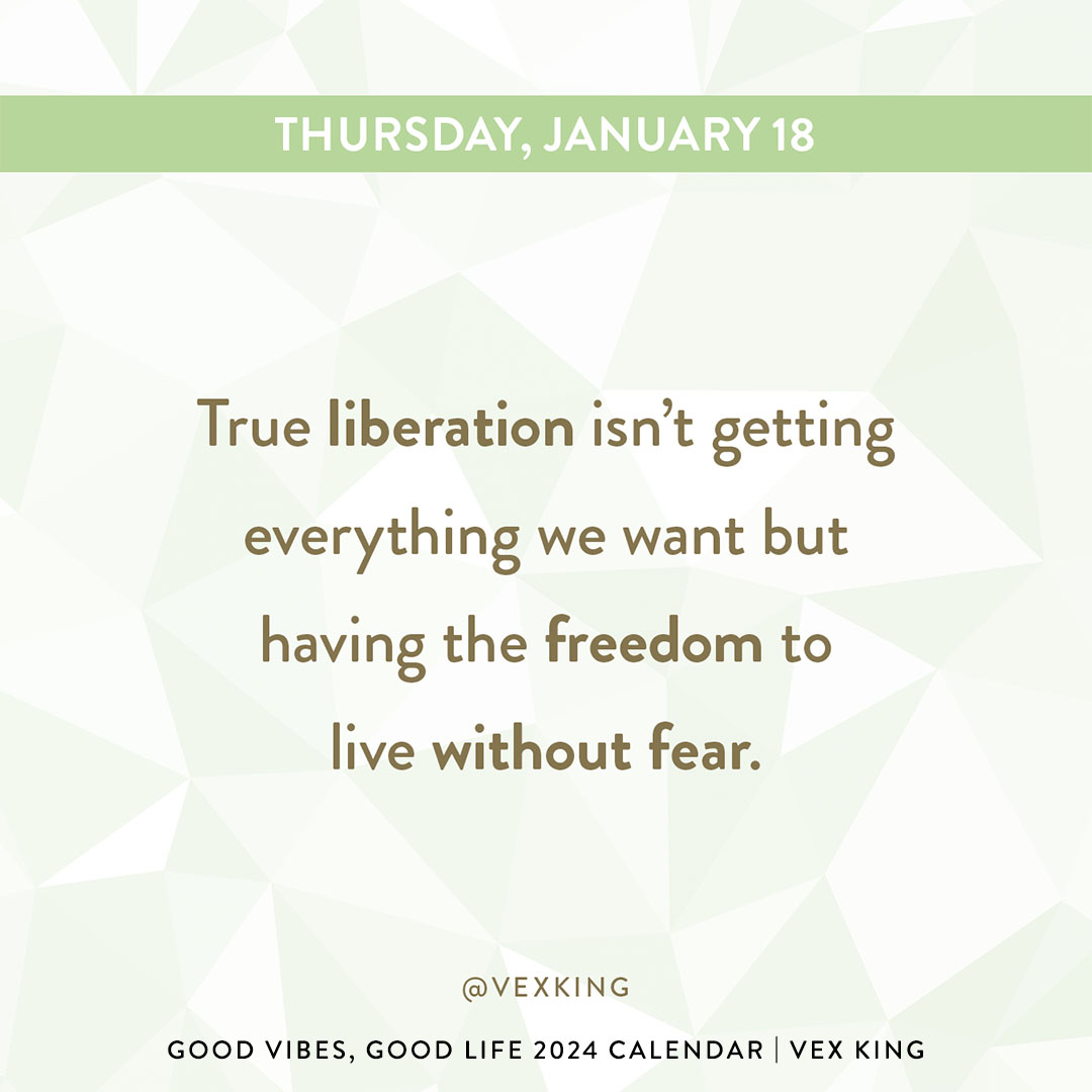Here’s your vibe of the day from Vex King 🙌

Need more good vibes in 2024? Order the Good Vibes, Good Life 2024 calendar here: hayhs.com/gvglc2024_pp_c…