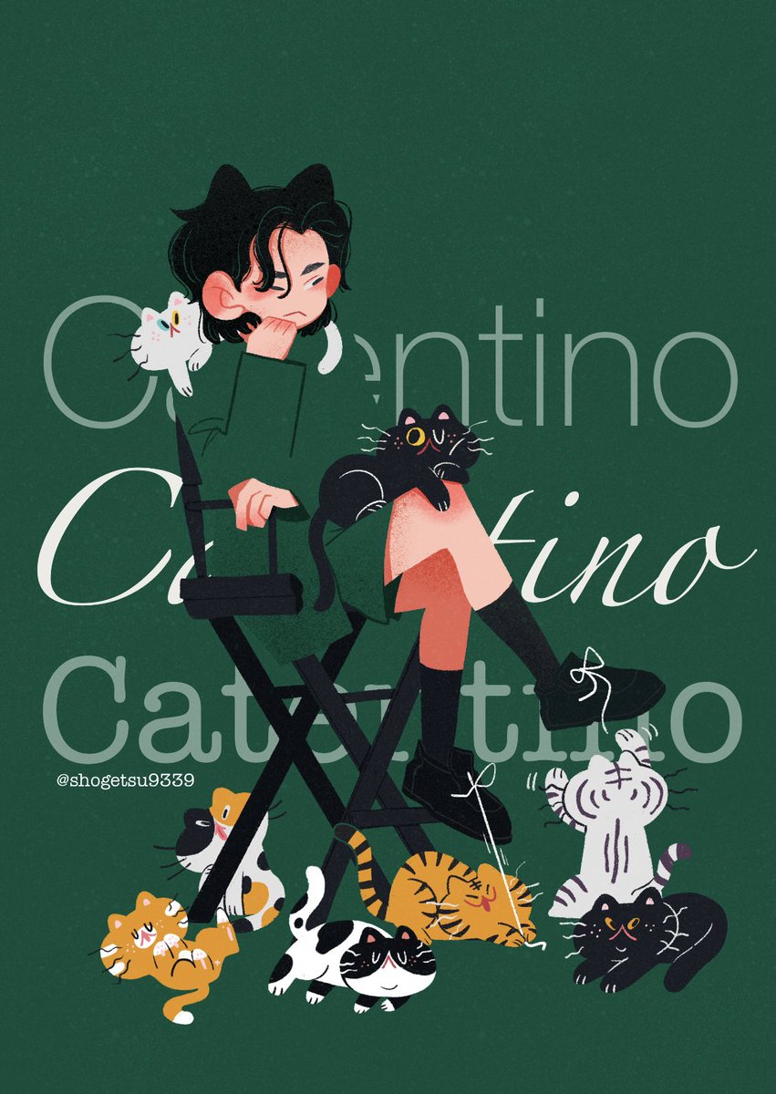 Catentino(? 🐈‍⬛🐾 #btsfanart #SUGAxValentino