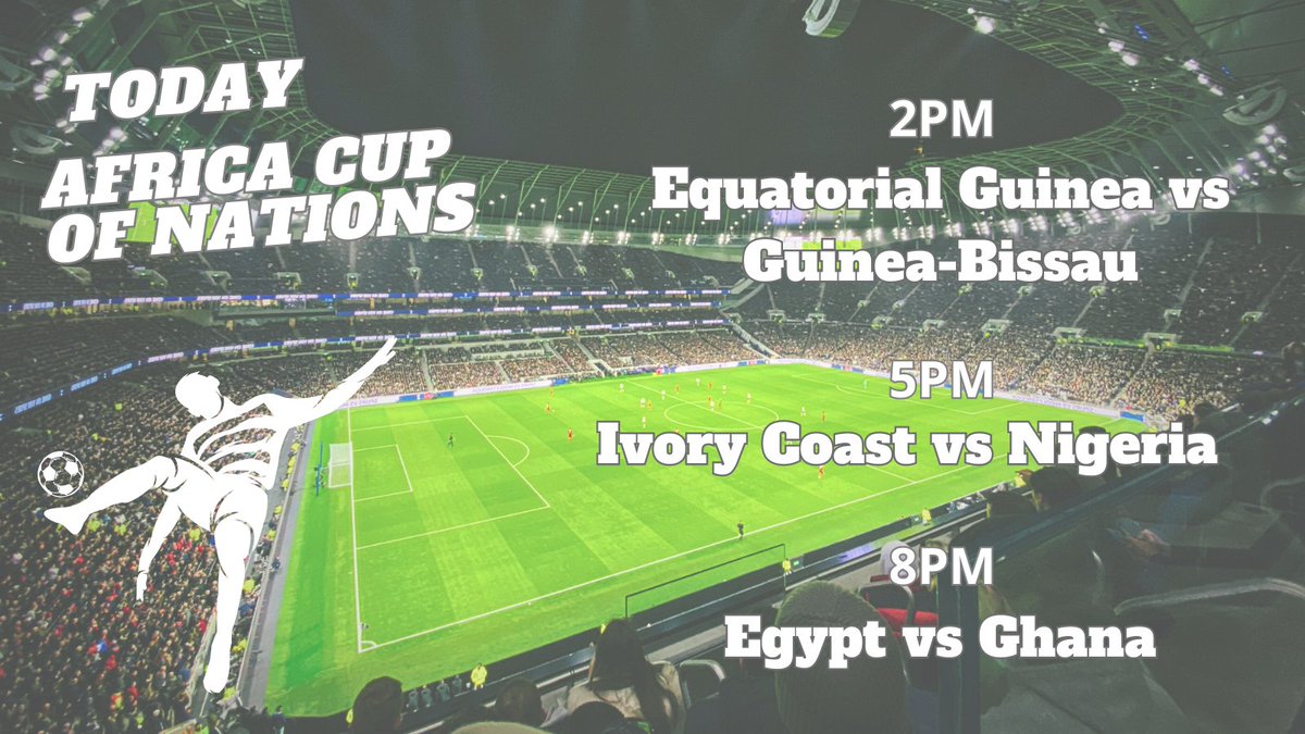 ⚽️ Excitement is in the air! Join us for the thrilling African Cup of Nations. 🏆 Who emerge victorious? Follow every kick, goal, and celebration with us⛹️‍♂️ All lives for today.....⚽️🏆 #AfricanFootball #AFCON2024 #football #livesports