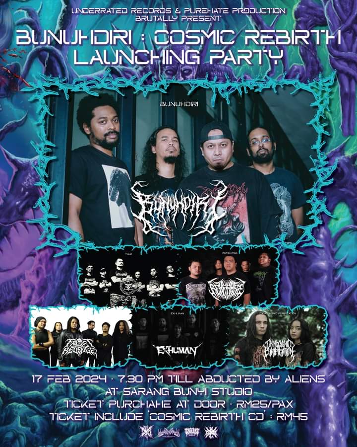 Behold the final proclamation for February 17, 2024! Let the abyss echo with thunderous congratulations to Bunuhdiri for the COSMIC REBIRTH LAUNCHING PARTY and the summons to represent Malaysia at the ASIAN BREWTALITY FEST (TH).