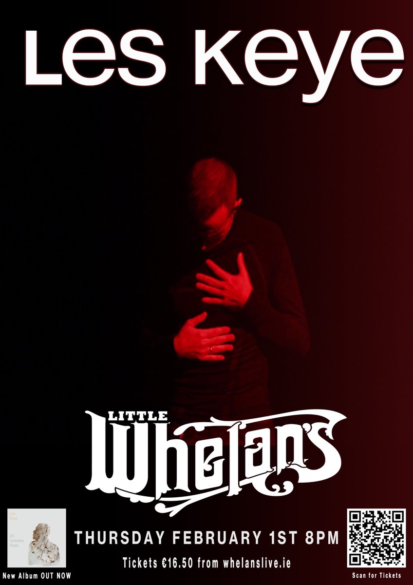 2 weeks from today, I play my solo show at @whelanslive 
It's so exciting & I hope you can all make it. It's in Little Whelans so there are only a limited number of tickets available. See you there!

PLS RT & spread the word
#GigNews #Whelans #livemusic #IrishMusic #NewRelease