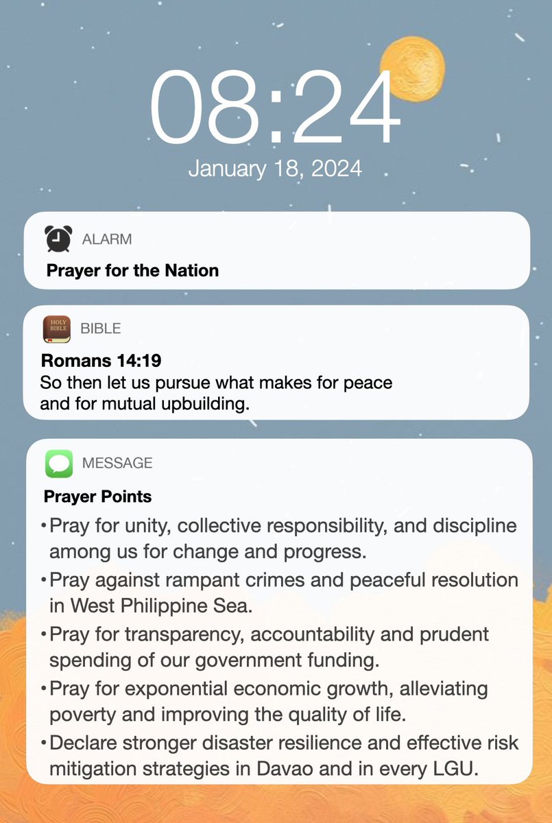 Declare peace and unity in our nations as we continue to pray tonight.

#BlessThePhilippines