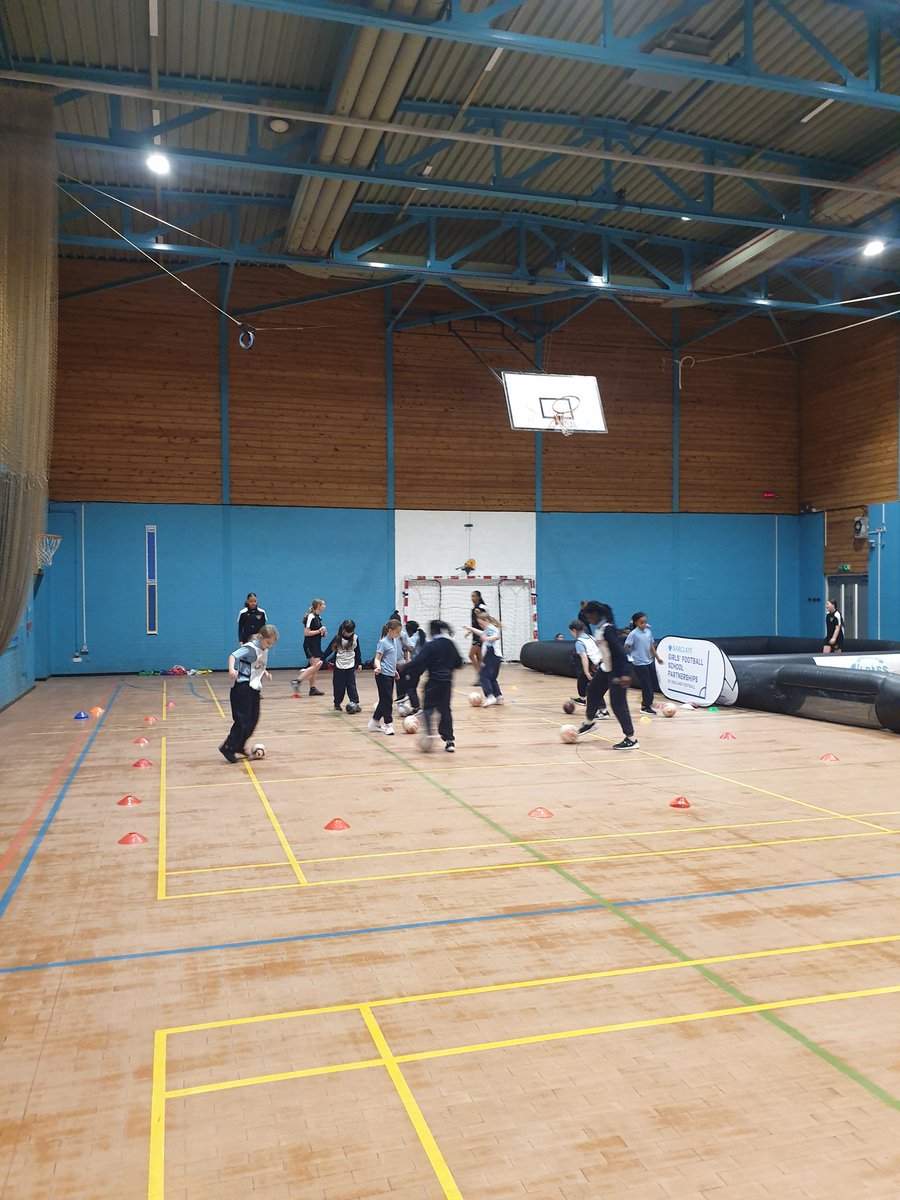The FA have come to see the wonderful work of our City's  Game Changers @ConnectEdPship @OurLadyStChad @YourSchoolGames @YouthSportTrust @EnglandFootball #girlsfootballinschools