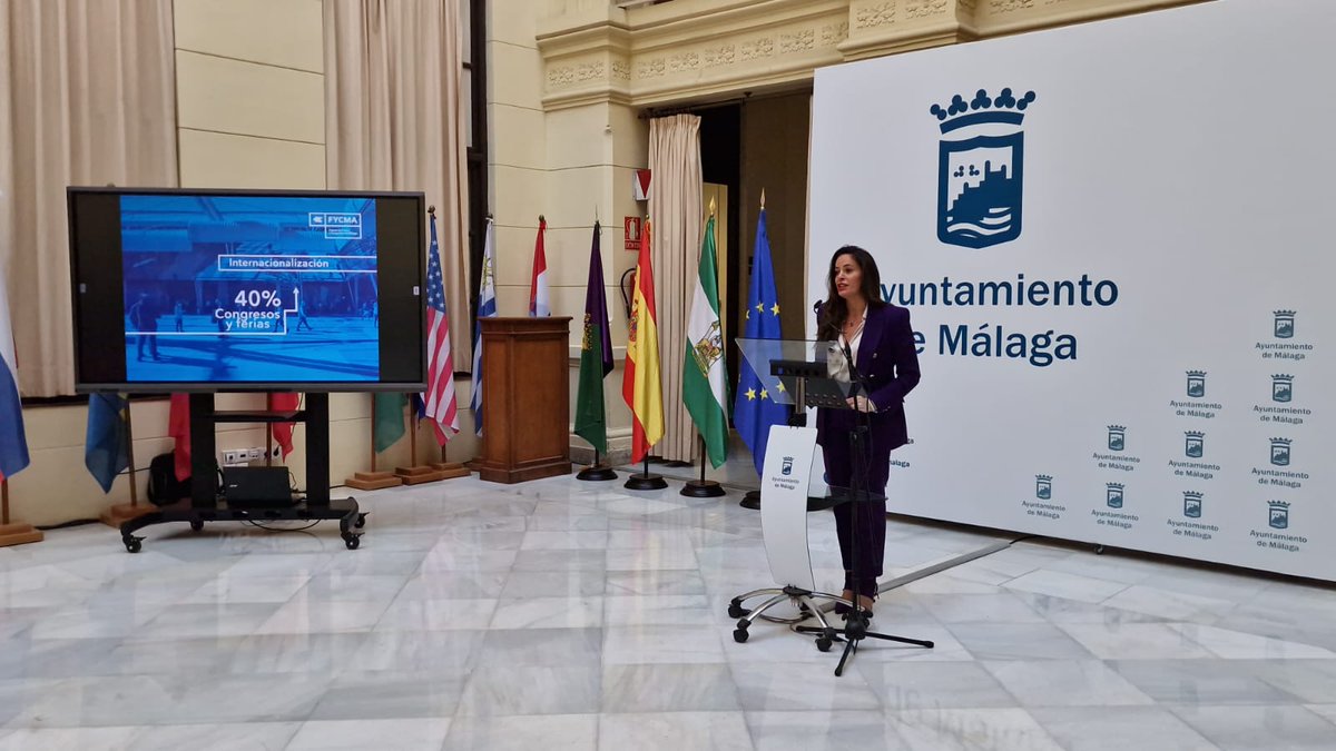 🔵 Alicia Izquierdo, concejala delegada del Área de Innovación, Digitalización y Captación de Inversiones de <a href="/malaga/">Ciudad de Málaga</a>, y edil responsable de <a href="/Fycma/">Fycma</a>, ha presentado esta mañana el #balance de #actividad del Palacio en 2023 y un #avance de #calendario de 2024.