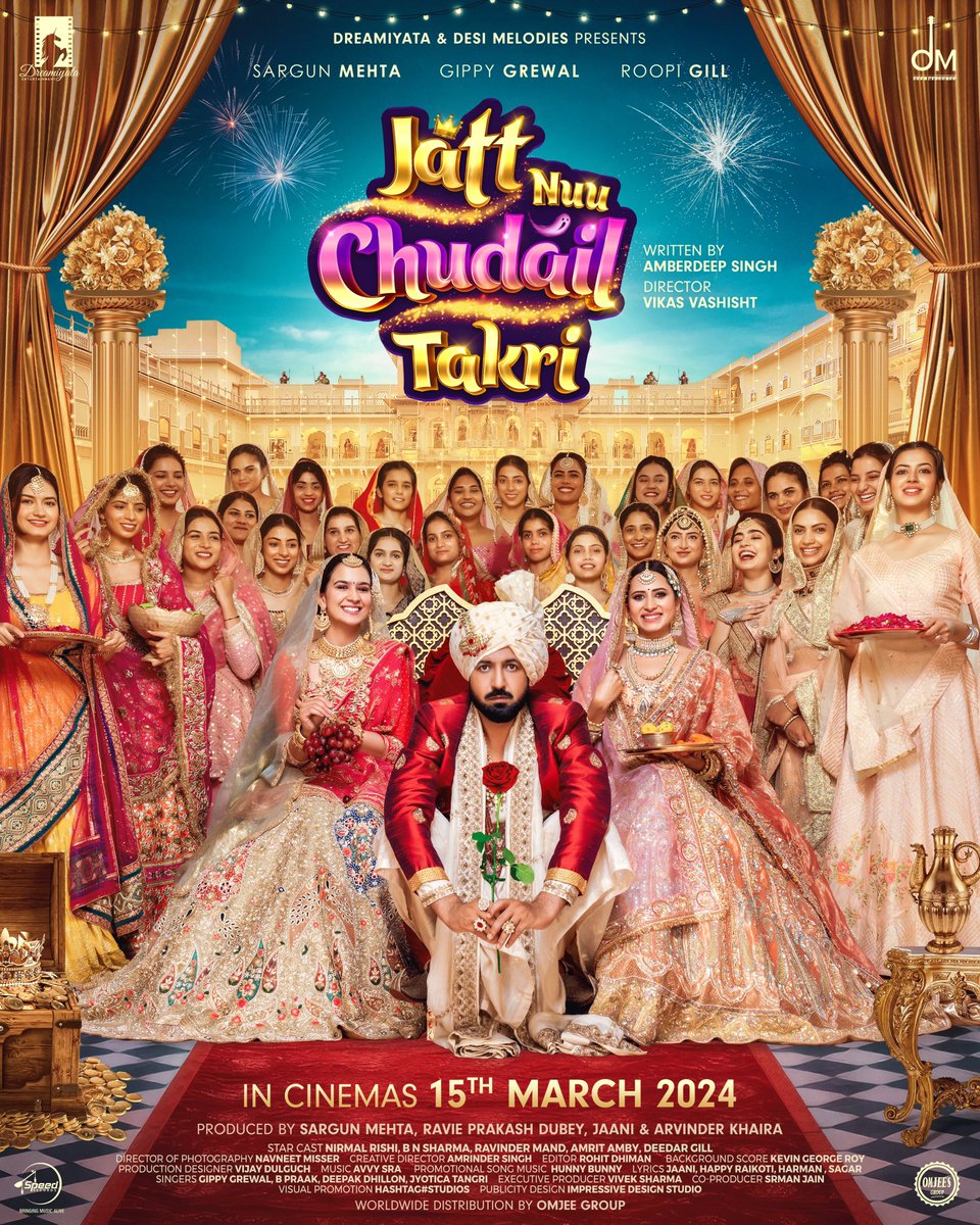 *Ik si raja , 101 si rani , sab mar gaiyan shuroo kahani …*

 *JATT NU CHUDAIL TAKRI  15th March 2024, In Theatres Near You…*

#GippyGrewal <a href="/sargun_mehta/">Sargun Mehta</a> #RoopiGill <a href="/vikasvashisht13/">vikas vashisht</a> <a href="/AmberdeepS/">amberdeep singh</a> <a href="/yourjaani/">Jaani</a> <a href="/arvindrkhaira/">Arvindr Khaira</a> <a href="/_ravidubey/">Ravi Prakash Dubey</a> <a href="/dreamiyata/">Dreamiyata Entertainment</a> <a href="/DesiMelodies/">Desi Melodies</a> <a href="/Iammunishsahni/">munish sahni</a>