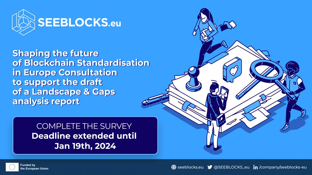 🇪🇺LAST OPPORTUNITY to join our Open Consultation: Shape the future of #Blockchain #Standards in Europe! 🌐Contribute to the Rolling Plan for ICT Standardization, which identifies EU policy priorities requiring standards and ICT specifications for effective implementation.