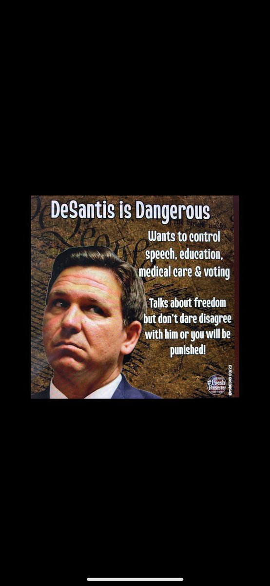 @Rubicon1313 When I lived in Calif.and Reagan became President, we were glad to get rid of him; then I lived in Texas and when Bush became President, we were glad to get rid of him; now I’m in Florida and believe me, I would not want to see this Governor become President! #DeSantisIsAFascist
