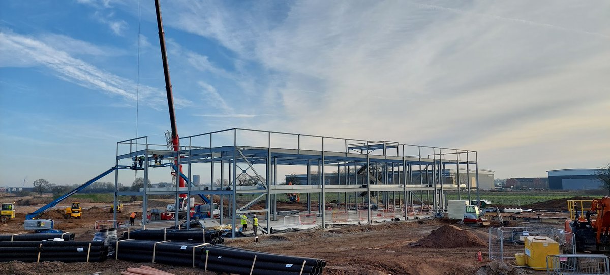 We are delighted to share an update of construction works from our new school site - it's exciting to see the building taking shape as the framework goes up!