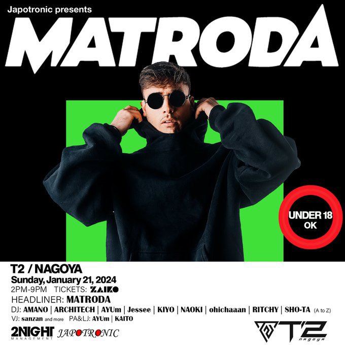1月21日 MATRODA Japan tour(名古屋) tweet media