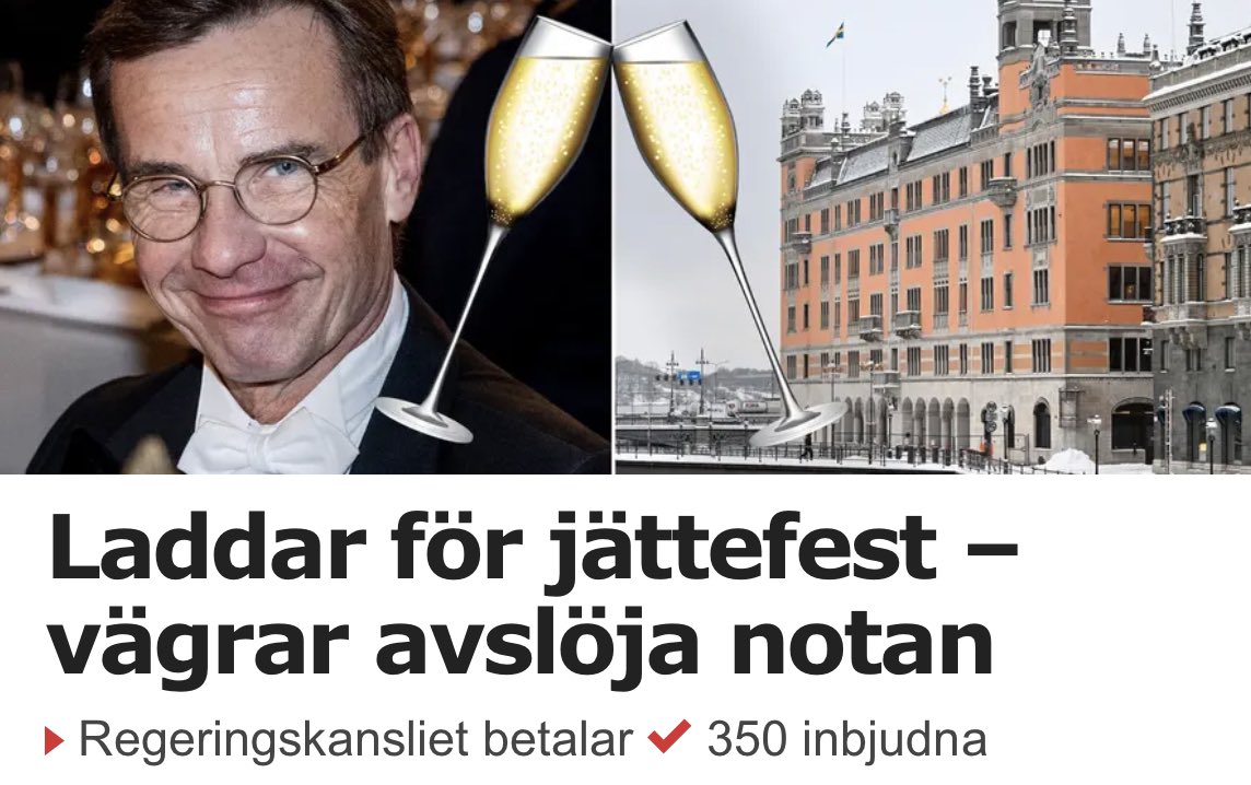 Sverige: årets fattigaste vecka.

Statsministern: