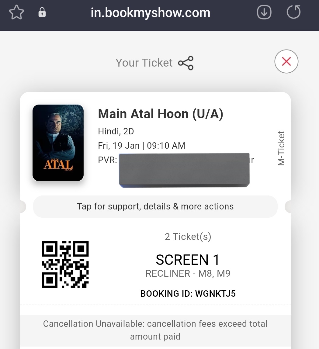 muditag85's tweet photo. @TripathiiPankaj Going tomorrow, First day first show. https://t.co/X1wEQNYMY0