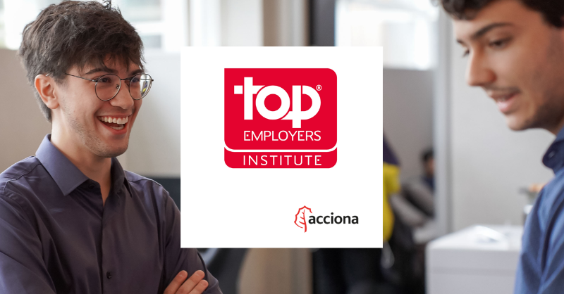 ACCIONA's tweet photo. ¡Grandes noticias! 📣

Hemos obtenido el sello ''𝐓𝐨𝐩 𝐄𝐦𝐩𝐥𝐨𝐲𝐞𝐫 𝟐𝟎𝟐𝟒'' en 10 de nuestros mercados principales, que avala el compromiso de la compañía con la excelencia en la gestión de los recursos humanos 🎖 @TopEmployer #TopEmployer2024 #ACCIONAteam