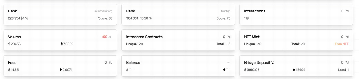8. How to check statistic of your wallet?

We'll use <a href="/zkcodex/">zkCodex - Wallet Tracker</a>

• Go to: zksync.netlify.app
• Select chain
• Paste your wallet address

Here is our wallet which was done by Video guide👇