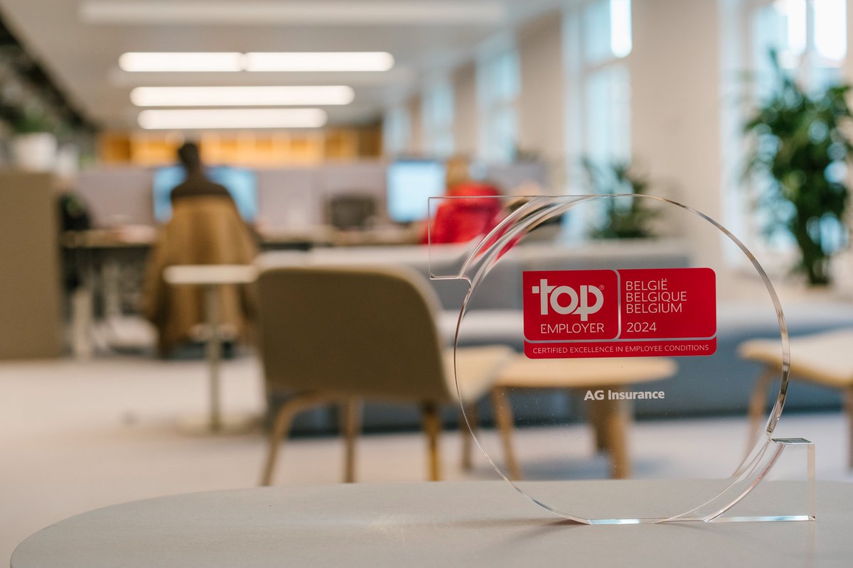 🔝 AG, Top Employer pour la 12e fois, avec le meilleur score jamais obtenu !
Découvrez ici pourquoi : newsroom.aginsurance.be/top-employer-2… 
#supporterofyourlife #Humanresources #career