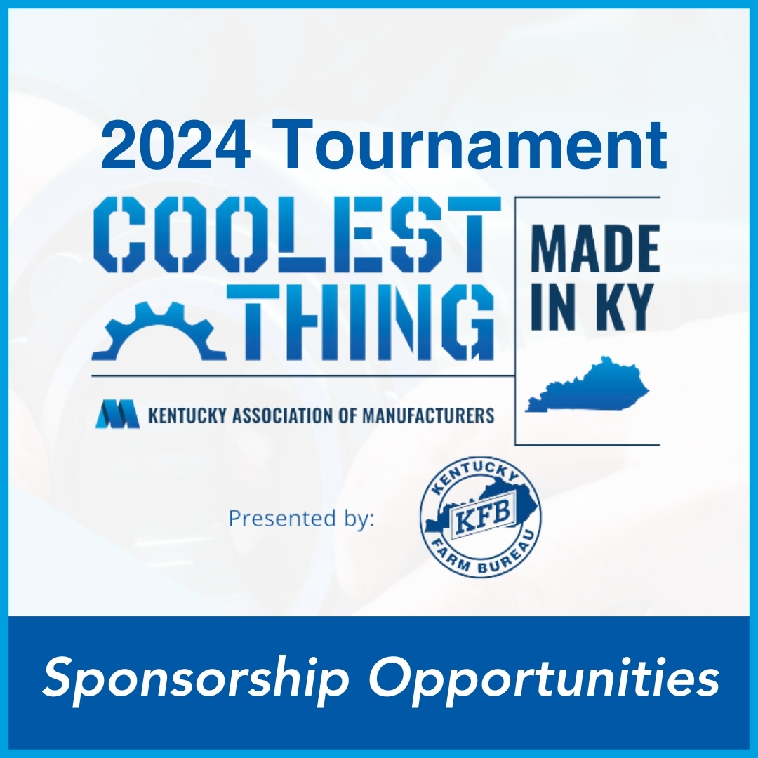 kymanufacturing's tweet photo. Showcase your brand at KY's forefront of innovation by sponsoring the 2024 Coolest Thing Made In Kentucky Tournament. 

For sponsorship information contact:
Caroline Scott, c.scott@kam.us.com or (502) 417-9585

Visit: https://t.co/xLALG39T6X

#kymfg #coolestthingmadeinky https://t.co/6PprdHnv7B
