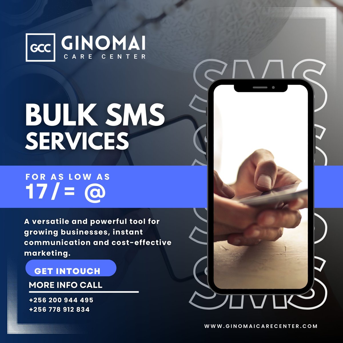 Postdator's tweet photo. Instant, targeted, and cost-effective messaging to keep your audience informed and engaged at very affordable rates. Because in business, every message matters. 📲✨ @ginomailtd

#BulkSMS 
#InstantConnection https://t.co/cRyshGTFJw