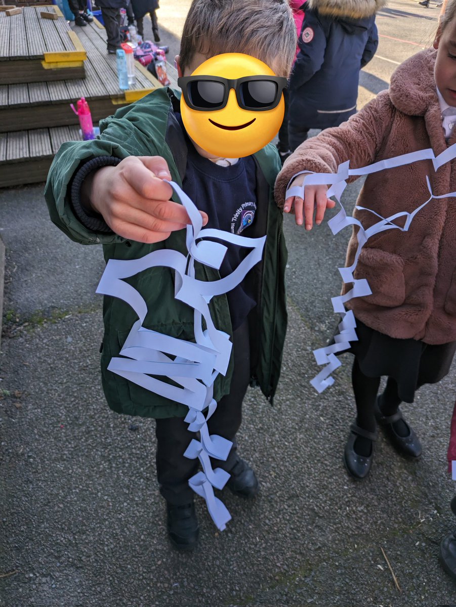 Miss Iqbal's Street Science club were busy walking through paper this week! #science