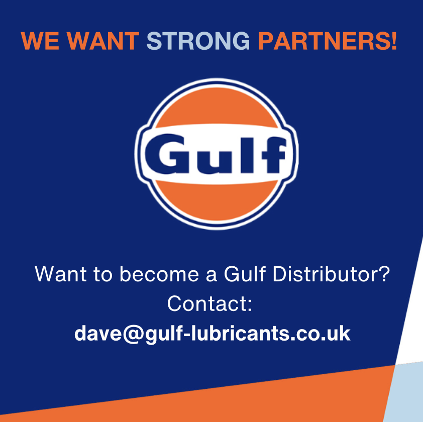 We are searching for strong sector or regional partners in:

⭐️Commercial

⭐️Agricultural

⭐️Passenger car

We’d love to hear from you!

Want to become a Gulf Distributor? Contact:👇

dave@gulf-lubricants.co.uk

#GulfLubricantsUK #Iconic #Distributor