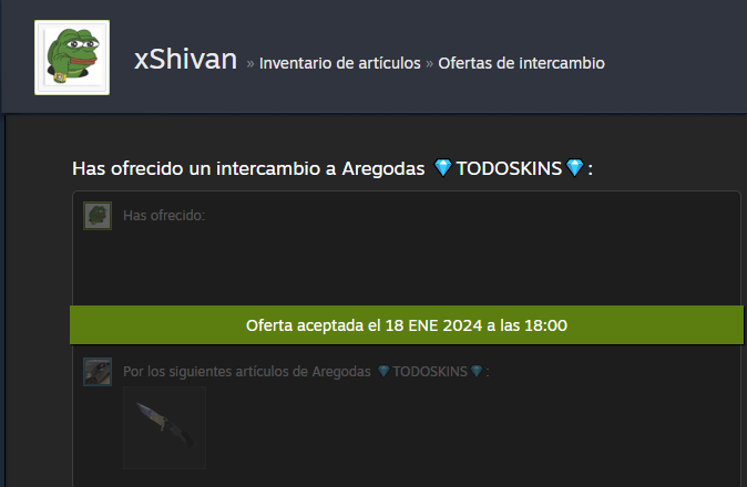 xChivanCS's tweet photo. Gracias a @TodoSkins por el trato y la fiabilidad.

Y gracias @bysTaXx  y @AregodasS por hacer esta bestialidad de página de compra venta de skins. https://t.co/wbmo7wg1bz
