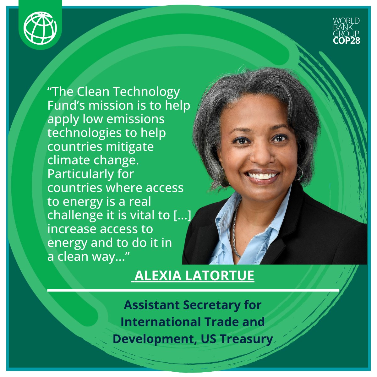 Thank you @AlexiaLatortue @USTreasury for sharing how technologies are helping countries leapfrog innovations into clean energy access during our #COP28UAE panel. Watch the replay >
youtube.com/watch?v=UhjNY4… #climateaction