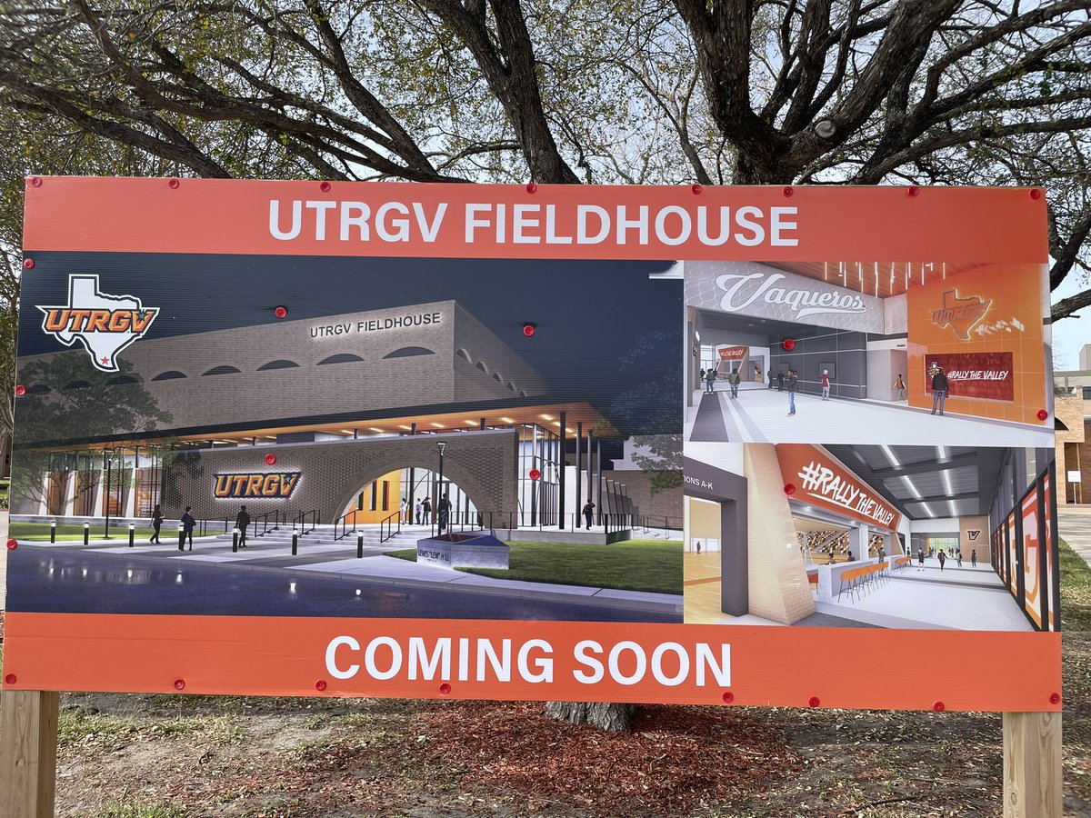 A big change coming for the entrance to UTRGV Fieldhouse, too. Lobby, box office, concessions, Hall of Fame area, bathrooms.