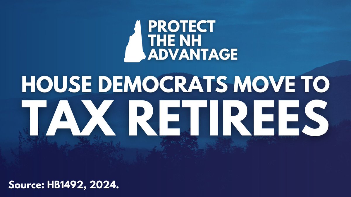 This week, House Democrats introduced a bill to stick Granite Staters with Interest and Dividends taxes for retirees and retirement savings. New Hampshire deserves better than to have to pay the government income tax on their retirement savings.