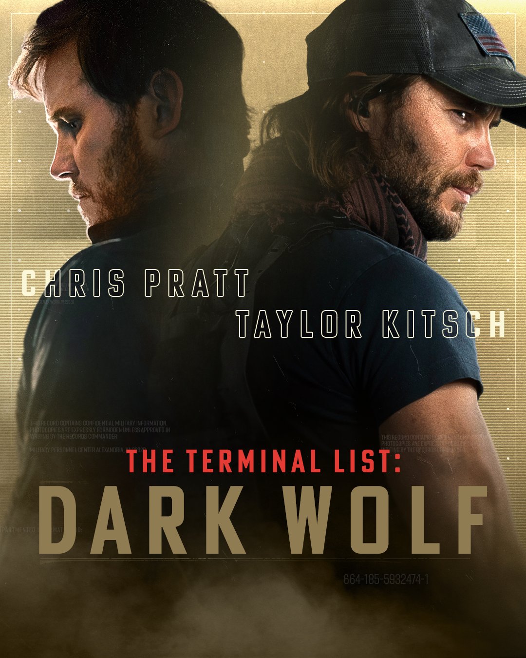'The Terminal List Dark Wolf' (starring Taylor Kitsch & Chris Pratt