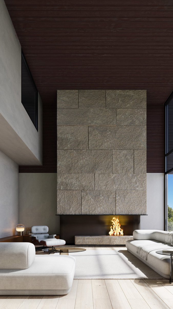 Fireplace rendering for our upcoming Port Credit Home