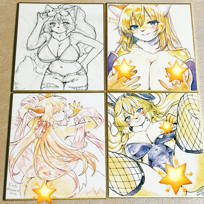 アナログイラスト(カラー)進捗です 