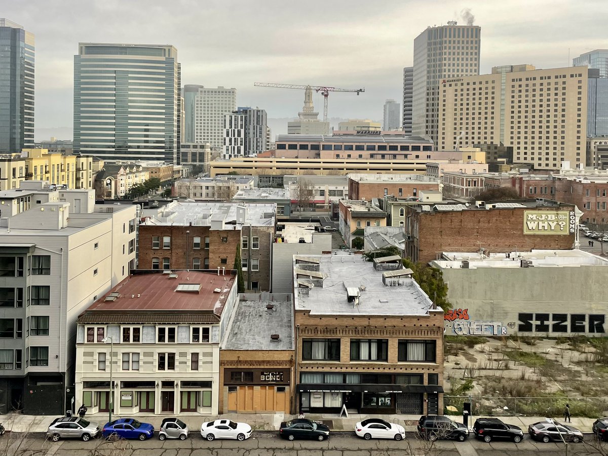 Starting my morning off with this spectacular Oakland view.