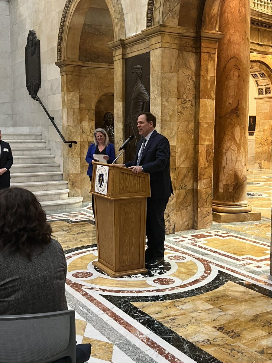 HCFA's tweet image. We are excited to join @MassAGO, @SalDiDomenico, @RepDaveRogers and our coalition partners at the State House today to talk about how #CoverAllKids will strengthen the Commonwealth’s commitment towards health care for ALL. #mapoli bit.ly/3pVtMvU