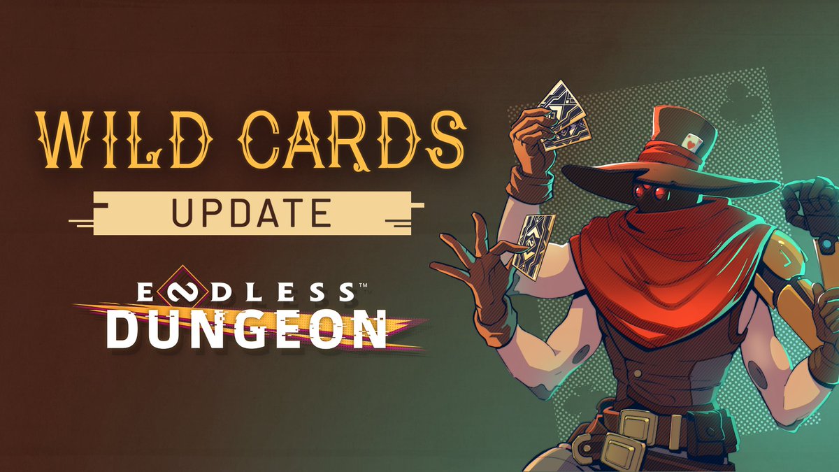 The #EndlessDungeon Wild Cards Update is out now on PC! 🃏 With it comes some new elements to improve the replayability and variety of the game. 💪 It includes 🎴 Station Cards 🔥 District Drawbacks 👾 4 Alternate Monsters 🌸 Japan Pack Find out more 👉 bit.ly/426Lbk4