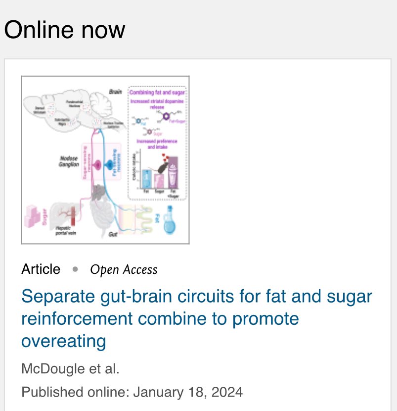 🎉🎉Years of hardwork & here presenting you all an interesting story published in @Cell_Metabolism about #fats & #sugars in our #food - how they are sensed & why we eat more #research cell.com/cell-metabolis…