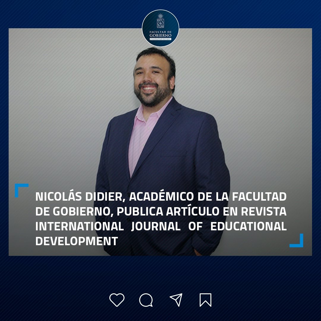Facultad de Gobierno U. de Chile (@gobierno_uchile) on Twitter photo 🔵 ¡Nuevo artículo en Revista WoS! “Educational mismatch, labor market completeness, and gender: Evidence from Chile” es el título de la publicación más reciente del académico Nicolás Didier <a href="/ndidier/">Nicolás Didier</a>.
👉 Más detalles: uchile.cl/ap213180 🔵 ¡Nuevo artículo en Revista WoS! “Educational mismatch, labor market completeness, and gender: Evidence from Chile” es el título de la publicación más reciente del académico Nicolás Didier <a href="/ndidier/">Nicolás Didier</a>.
👉 Más detalles: uchile.cl/ap213180