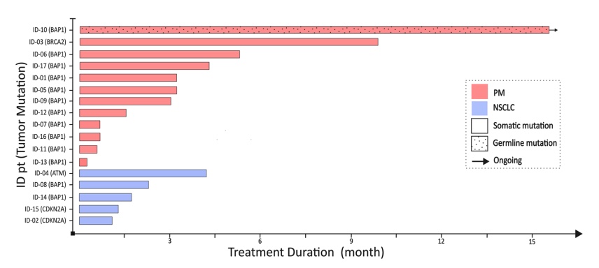 CCR_AACR's tweet image. Combination of #niraparib plus #dostarlimab in patients with #PleuralMesothelioma and #NSCLC with HRR-mutations lacks antitumor activity. 
Passiglia et al ID a novel predictor of clinical response. bit.ly/3vGFUmX
@PassigliaFra @lullirighi @alisti878 @merlini_ale