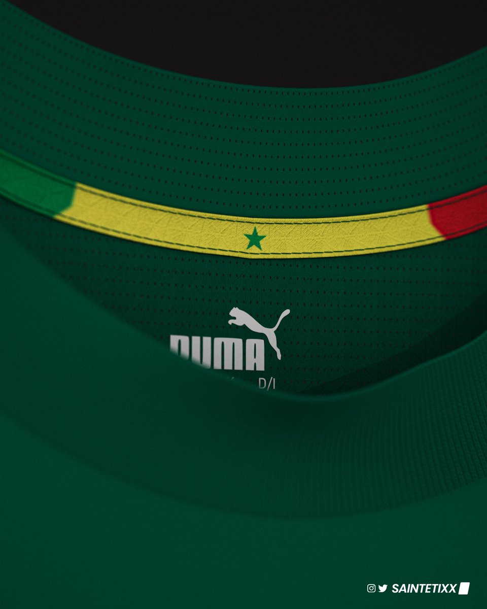 Sénégal · Away kit 🇸🇳
Merci à tout ceux qui partageront 💚
Second maillot pour cette CAN, le Sénégal et un maillot extérieur. 
J'ai décidé de faire un maillot relativement clean avec simplement un tissu wax sur les manches et les flancs.