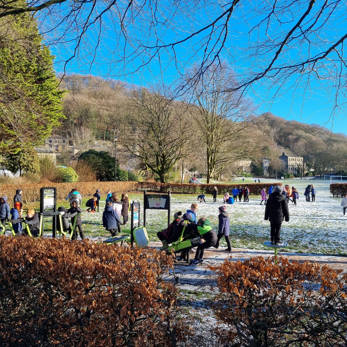 As our playground was still an ice rink, we hit the park at lunchtime to get the children out and active. If it's the same again tomorrow and moving forwards, we'll continue to do this, if weather allows, to minimise time inside over breaks.