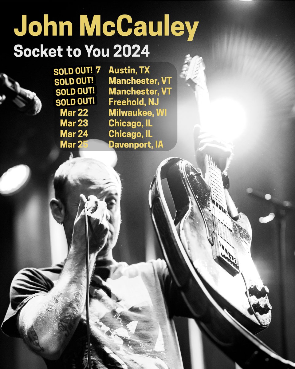 Deer Tick (@deertickmusic) on Twitter photo Midwest shows have just been added to <a href="/johnjmccauley/">John McCauley</a>’s Socket to You 2024 solo tour! Tickets are on sale now: 10atoms.com/DTtour
Poster photo by <a href="/Steph_Augello/">Stephanie Augello</a> Midwest shows have just been added to <a href="/johnjmccauley/">John McCauley</a>’s Socket to You 2024 solo tour! Tickets are on sale now: 10atoms.com/DTtour
Poster photo by <a href="/Steph_Augello/">Stephanie Augello</a>
