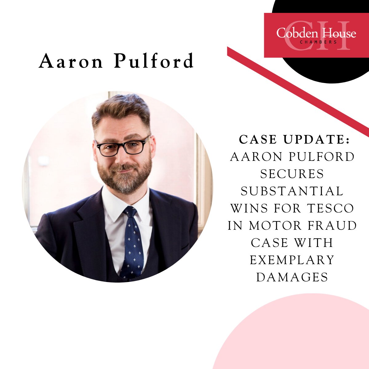 cobden_house's tweet photo. Case Update: Today Aaron Pulford Secures Substantial Wins for Tesco in Motor Fraud Case with Exemplary Damages

Read full article here - https://t.co/3fnFSDxDZT https://t.co/rKZJVZ8frP