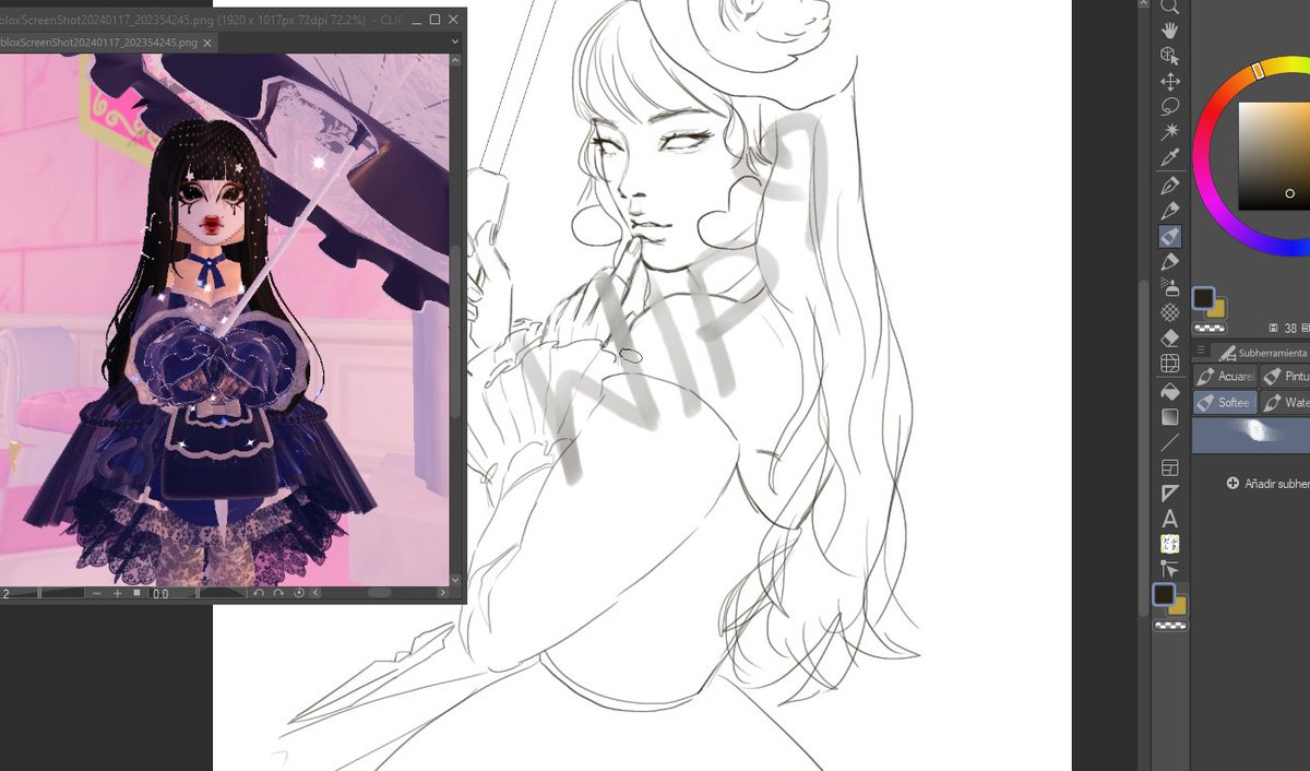 Shen_Xi4's tweet photo. WIP 
#dibujo #dibujodigital #art #artist #sketch #Sketching #draw #WIP #royalehigh #rh #royalehighart #rhart #royalehighoutfits #roblox #robloxart https://t.co/xTvqscVie4