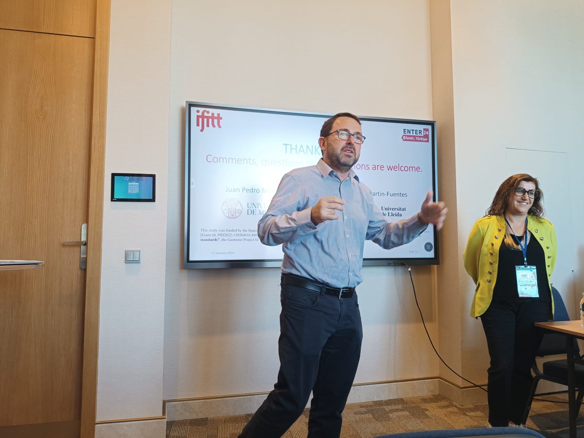eljuanpedro's tweet photo. Good feedback from our proposal of a global Index with reviews #enter2024 @evamartinf https://t.co/GTdYyzDLY8