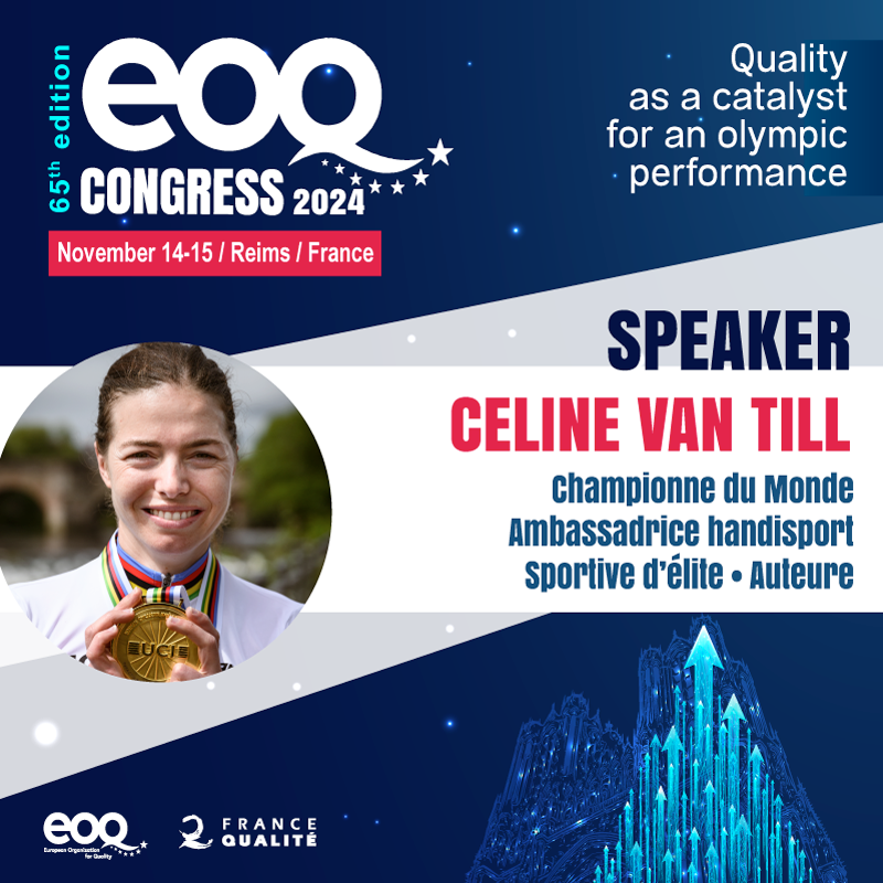 QualitePerf's tweet photo. [ EXCLU EOQ 2024 ] Nous aurons l'honneur d'accueillir @Celine_vanTill, para-athlète internationale multi médaillée, lors du Congrès Européen de la Qualité en novembre. 🎁 Jusqu'au 31 janvier, bénéficiez de 45% de remise sur l'inscription. https://t.co/xsi5MUh4wY https://t.co/a1r9Wb6Tqb
