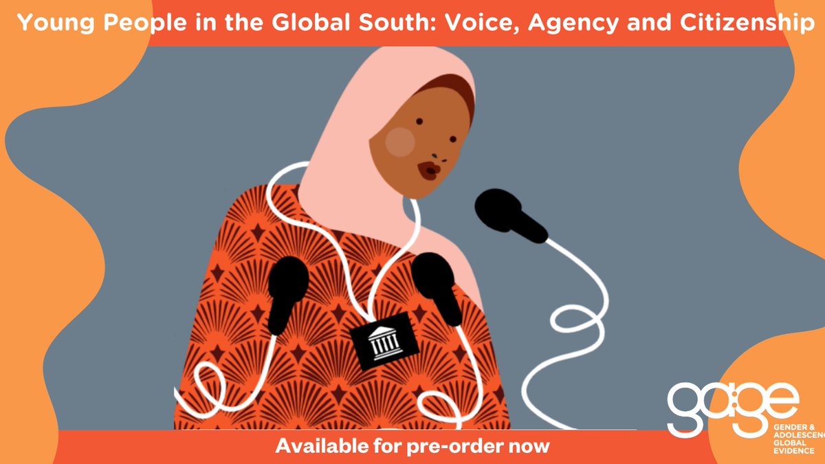 Our forthcoming book '𝐘𝐨𝐮𝐧𝐠 𝐏𝐞𝐨𝐩𝐥𝐞 𝐢𝐧 𝐭𝐡𝐞 𝐆𝐥𝐨𝐛𝐚𝐥 𝐒𝐨𝐮𝐭𝐡: 𝐕𝐨𝐢𝐜𝐞, 𝐀𝐠𝐞𝐧𝐜𝐲 𝐚𝐧𝐝 𝐂𝐢𝐭𝐢𝐳𝐞𝐧𝐬𝐡𝐢𝐩' reimagines political participation and civic engagement for youth in the Global South.
See the thread 🧵for insights from our contributors 👇
