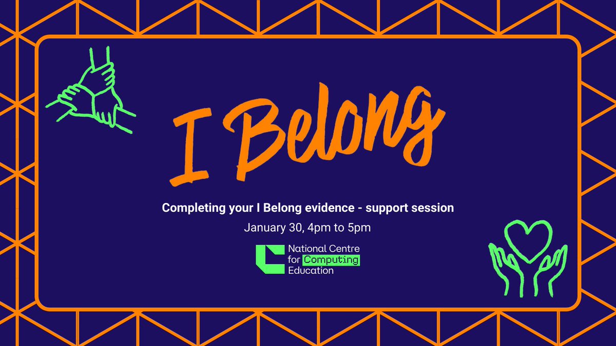 Ready to complete the I Belong programme? ⭐ Don't miss out on our next guidance webinar where you'll learn how to submit your evidence with expert advice. 

Reserve your spot today and take a step closer to earning your school certificate! 

👉 ncce.io/geFuAM