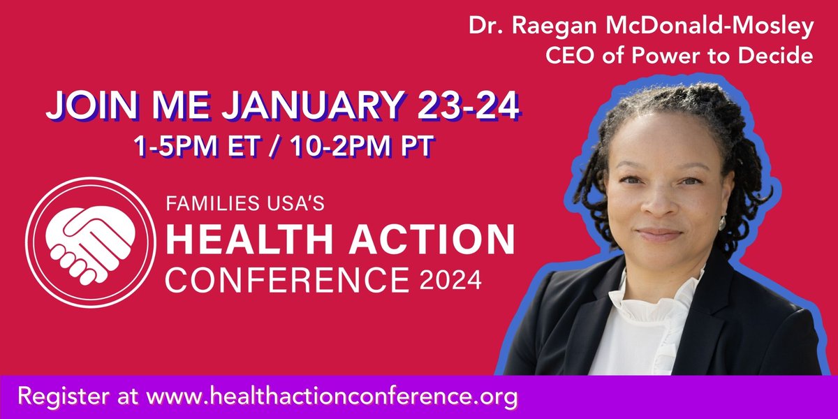Heads up: CEO @DrRaegan will be speaking at @FamiliesUSA's #HealthActionConference2024 later this month! Register here to tune in: healthactionconference.org